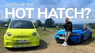 Can Electric Hot Hatches Ever Be As Good As The 'Real Thing'? | Abarth 500e Vs Honda Civic Type R 🤔⚡