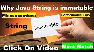 What is String? Why String is Immutable in Java | What is an immutable object | Core Java Interview