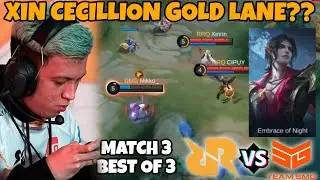 CECILION GOLDLANE DARI BG XIN?? LING FERXIC MARAH BESAR!! MATCH 3 RRQ VS SMG