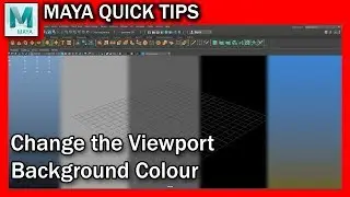 How to Change the Viewport BACKGROUND COLOUR in MAYA 2018