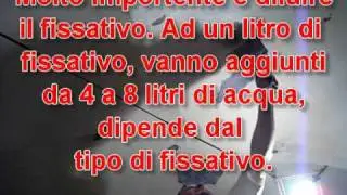 Applicare isolante-fissativo su intonaco-rasatura