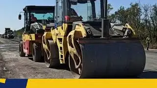 Дорога H-32 Покровськ-Бахмут-Михайлівка капітально ремонтується