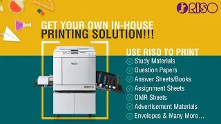 Riso, the High Speed Print Solution for Coaching Institutes!!!