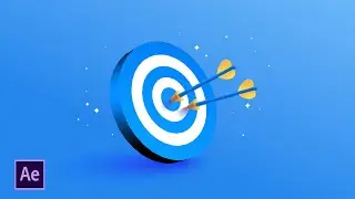 How to Create 3D Dart Board Rotating in After Effects