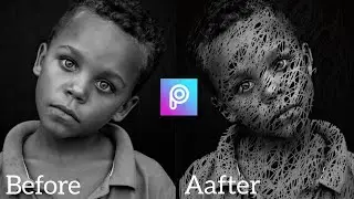 HOW TO MAKE SCRIBBLE ART | PICSART EDITING  | TUTORIAL VIDEO  |