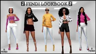 DESIGNER | FENDI LOOKBOOK (Part 5) | CC LINKS || SIMS 4