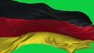 🚩Germany   Flag Waving | GREEN SCREEN & CHROMA MATTE🚩